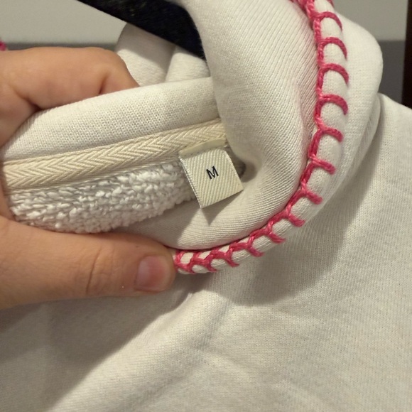 Madhappy Cooper Fleece Hoodie White/Pink - Picture 7 of 8